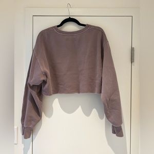Aritzia TNA Cropped Crew Neck Sweatshirt
